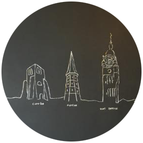 Vignette de la fresque réalisée pour la épicerie Des Tours à Bergues