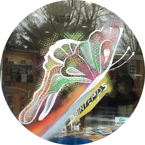 Peinture réalisée pour l'arrivée du printemps